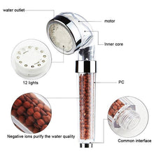 Charger l&#39;image dans la galerie, LED shower head with water filter
